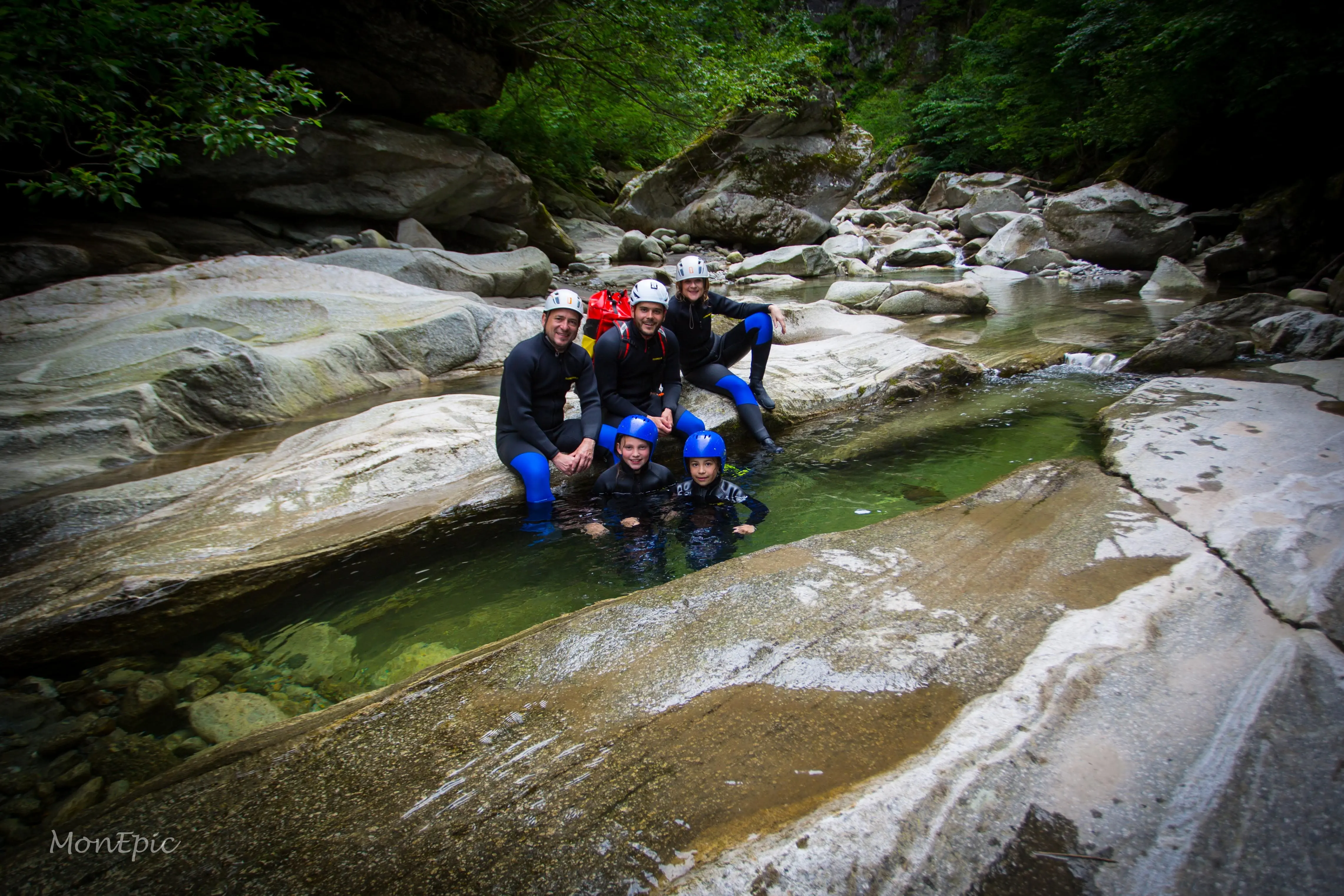 Familien Canyoning